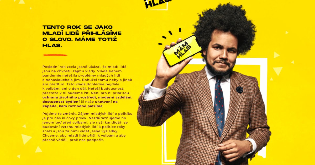 Spolu pozastavila web Mám hlas, kde figuroval Dominik Feri - Deník N