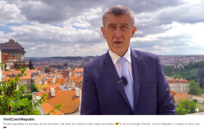Premiér Andrej Babiš zve cizince na návštěvu České republiky. 30. května 2021. Foto: Facebook Andreje Babiše