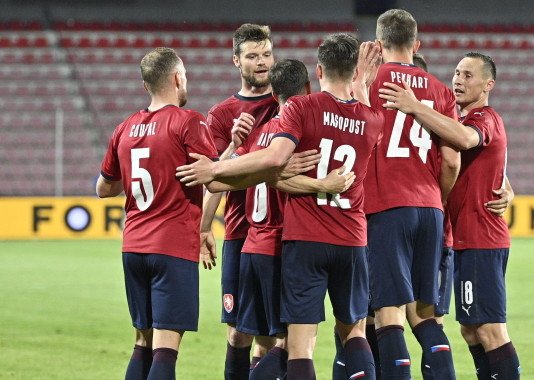 Česká fotbalová reprezentace si v generálce před šampionátem poradila s Albánií 3:1. Foto: ČTK / Kamaryt Michal