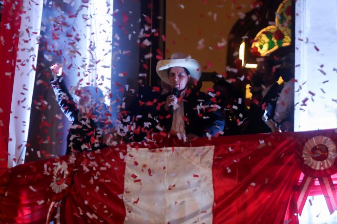 Nový peruánský ultralevicový prezident Pedro Castillo. Foto: Sebastian Castaneda, Reuters