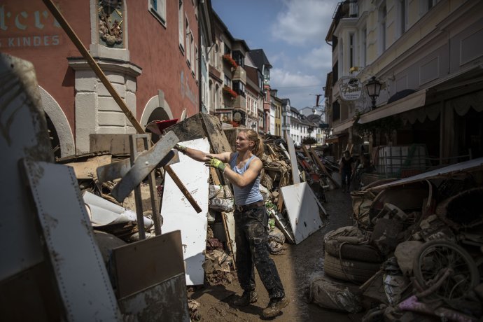 Záplavy si v Německu vyžádaly přes 200 obětí. Foto: Gabriel Kuchta, Deník N