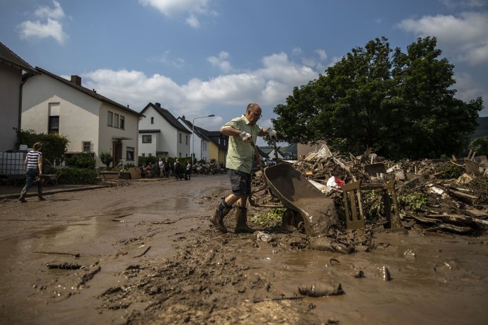 V Německu je letošní povodňová katastrofa podle počtu zemřelých největší od záplav, které se udály v roce 1962 v oblasti Hamburku na Labi. Foto: Gabriel Kuchta, Deník N