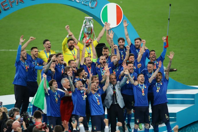 Italská radost ve Wembley. Foto: ČTK/PA
