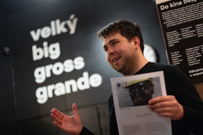 Jindřich Andrš na jednom z mnoha veřejných vystoupení k filmu. Foto: Jiří Šeda