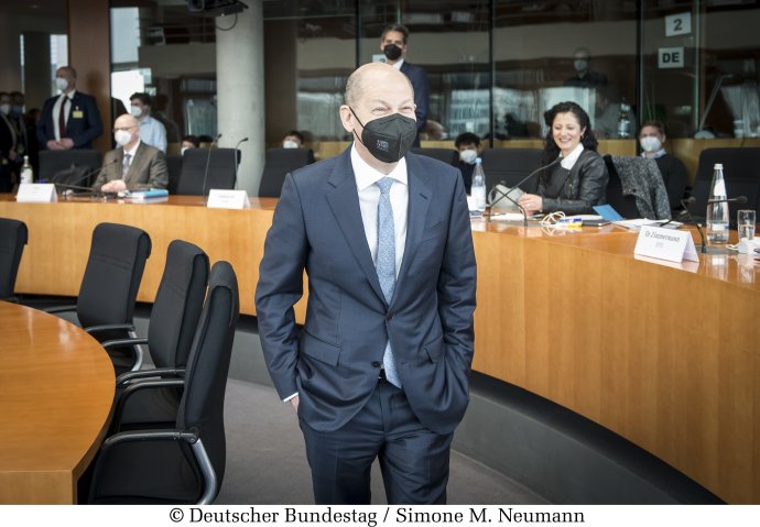 Něměcký vicekancléř, ministr financí a kandidát na kancléře za SPD Olaf Scholz. Foto: Simone Neumannová, Bundestag