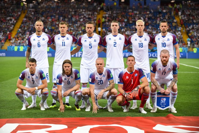 Islandská reprezentace na MS ve fotbale 2018 v Rusku. Foto: Světlana Beketovová, CC BY-SA 3.0