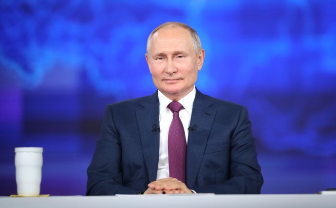 Vladimir Putin ve svém výročním televizním pořadu Přímá linka v červnu 2021. Foto: Kreml, kremlin.ru