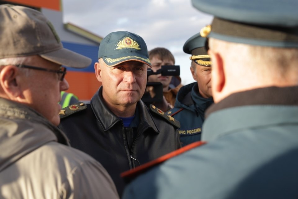 Ruský ministr pro mimořádné situace Jevgenij Ziničev v Norilsku. Foto: mchs.gov.ru