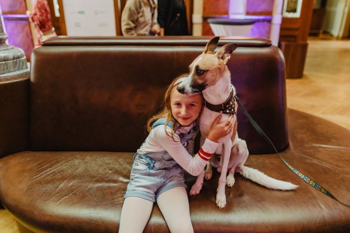 Dvounozí filmoví herci měli, co se zájmu publika týče, letos v Plzni smůlu. Přijel Gump. Foto: Finále Plzeň