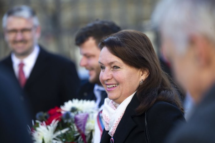 Rektorka Univerzity Karlovy Milena Králíčková. Foto: Gabriel Kuchta, Deník N