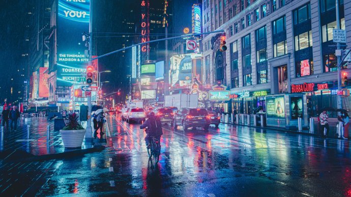 Times Square v New Yorku. Foto: Tom Morbey, Unsplash
