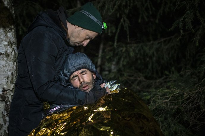 Polský dobrovolník Michal zachránil syrskému uprchlíkovi Kádirovi život. Foto: Gabriel Kuchta, Deník N