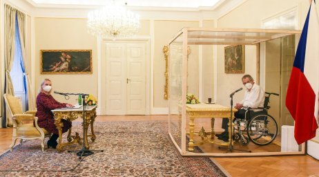 Jana Černochová na návštěvě u prezidenta Miloše Zemana. Foto: Kancelář prezidenta republiky