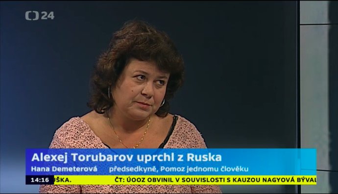 Hana Demeterová v České televizi v roce 2013. Foto: Repro foto ČT