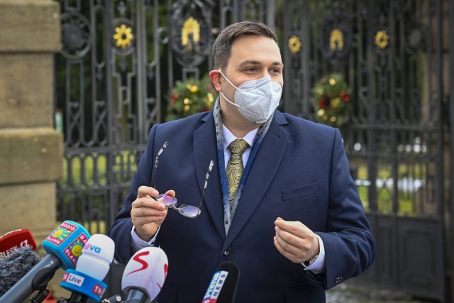 Kandidát na ministra zahraničí Jan Lipavský po setkání s prezidentem v Lánech. Foto: ČTK