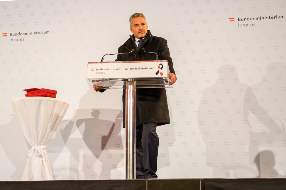 Nový rakouský kancléř Karl Nehammer. Foto: rakouské ministerstvo vnitra