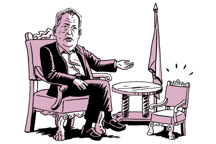 Prezident Miloš Zeman. Ilustrace: Petr Polák