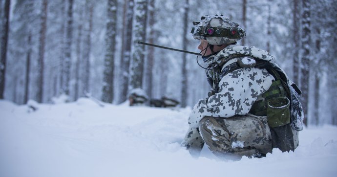 Finský voják během cvičení. Foto: finské ministerstvo obrany