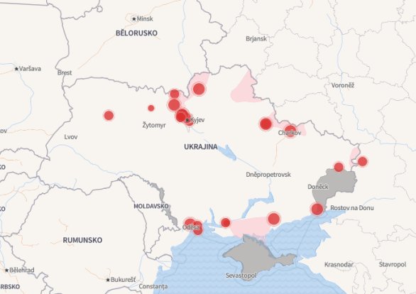 Přinášíme Interaktivní Mapy Války Na Ukrajině Průběžně Aktualizujeme 