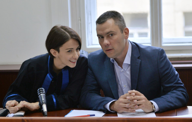 Odsouzený David Michal s kolegyní Karolínou Babákovou z MSB Legal. Na fotce z roku 2016. Foto: ČTK