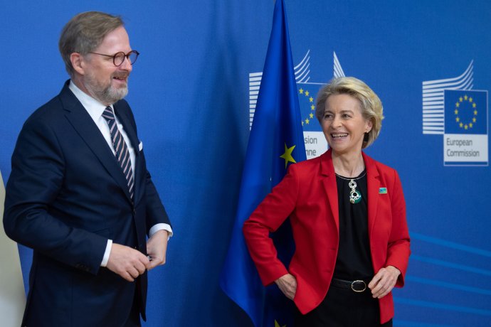 Petr Fiala i Ursula von der Leyenová podpořili vstup Ukrajiny do EU. Otázkou ale je, za jak dlouho. Foto: Evropská komise