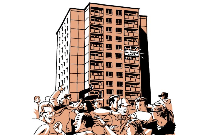 Nedostupné bydlení v Česku může mít zásadní sociální dopady. Proto se mu věnuje speciální vydání Deníku N. Ilustrace: Petr Polák pro Deník N