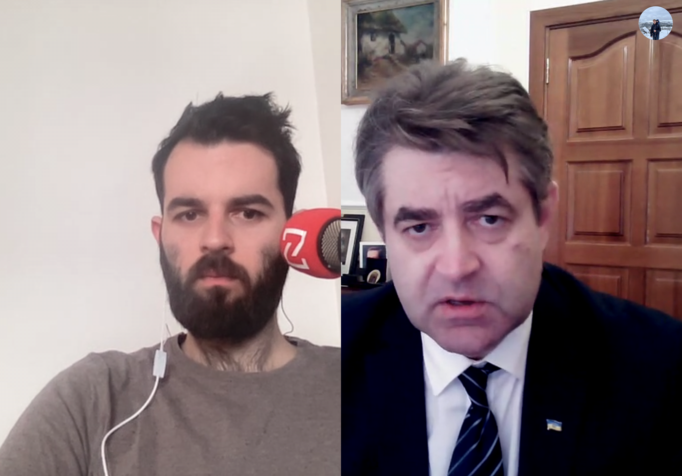 Ukrajinský velvyslanec Jevhen Perebyjnis ve Studiu N