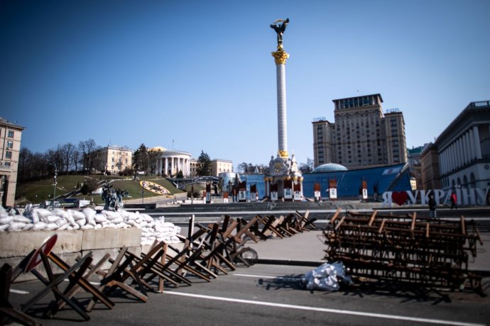 Kyjev se Rusům zatím ubránil. Foto: Vladimír Šimíček, Denník N