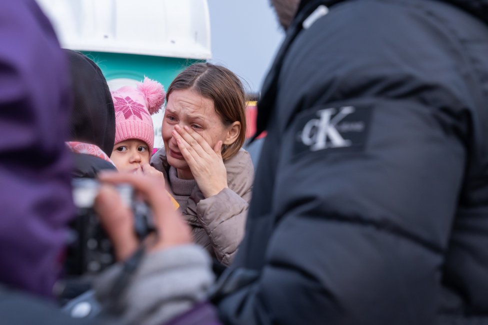 Emotivní okamžiky na polsko-ukrajinské hranici. Foto: Karolína Poláčková