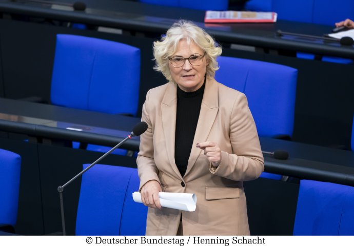 Bývalá německá ministryně obrany Christine Lambrecht z SPD. Foto: Henning Schacht, Bundestag