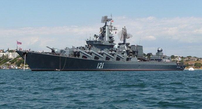 Ruský křižník Moskva. Foto: Wikimedia Commons