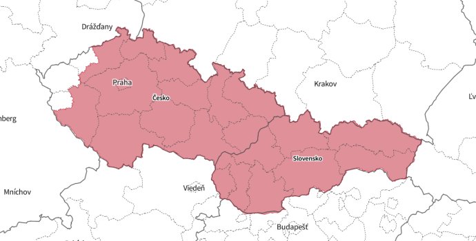 Jak velké je okupované území Ukrajiny vtělené do území Československa. Mapa: Daniel Kerekes, Denník N, zdroj dat: ISW, vlastní zpracování