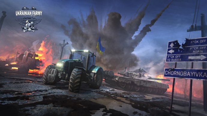 Odtáhněte si vlastní tank ve hře Ukrainian Farmy. Foto: Ukrainian Farmy