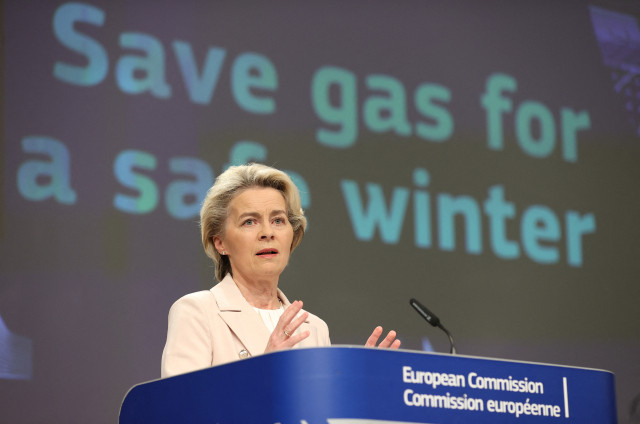 Úpravu fungování klíčové plynové burzy TTF Evropská komise v čele s Ursulou von der Leyenovou poprvé navrhla už v březnu. Až teď by se ale opatření na zlevnění plynu mohlo dostat do praxe. Foto: ČTK