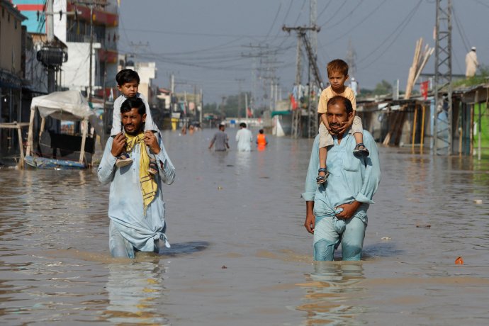 Pákistánská Naušera, 29. srpna 2022. Foto: Fajáz Azíz, Reuters