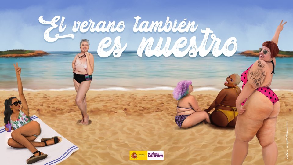 Španělská vláda turisty do země lákala i touto reklamní kampaní, která se ale později obrátila proti ní, když se ozvaly některé osoby z plakátu. Foto: Španělské ministerstvo rovnosti