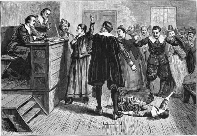 Příkladem davového poblouznění jsou i neslavné a krvavé procesy v Salemu Foto: Wikimedia Commons