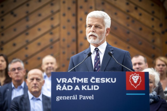Prezidentský kandidát Petr Pavel vsadil na slovenské marketingové experty. Foto: Gabriel Kuchta, Deník N