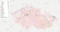 Prohlédněte si na mapě, jak budou obsazena zastupitelstva měst a obcí. Zdroj: Daniel Kerekes, Denník N