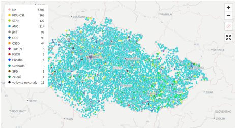 Prohlédněte si na mapě, jak budou obsazena zastupitelstva měst a obcí. Zdroj: Daniel Kerekes, Denník N