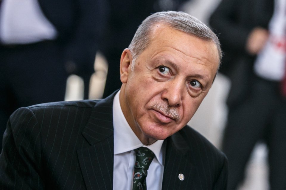 Turecký prezident Recep Tayyip Erdoğan na summitu Evropského politického společenství v Praze. Foto: Úřad vlády