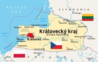 Satirická mapa ruské Kaliningradské oblasti, nově českého Královeckého kraje. Foto: koláž Twitter