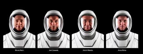 Posádka vesmírné lodi Crew Dragon. Zdroj: SpaceX