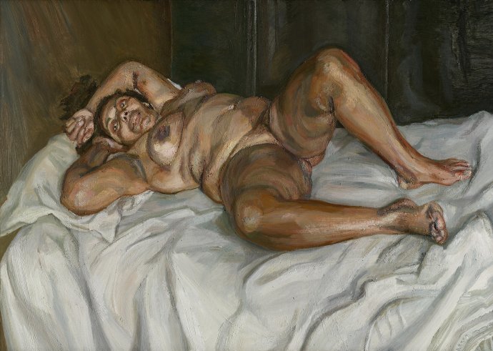 Lucian Freud: Naked Solicitor, 2003 (olej na plátně) Foto: Národní galerie Londýn, The Lucian Freud Archive