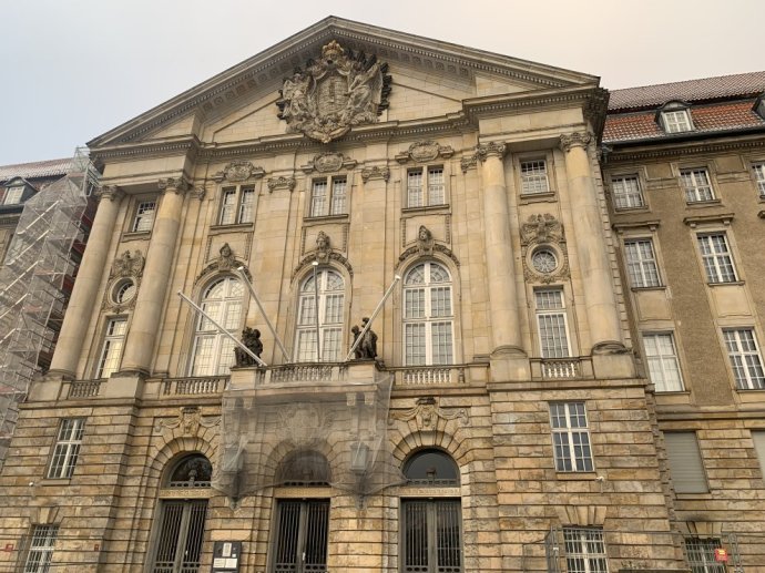 Kammergericht. Nejvyšší soud v Berlíně, který soudí případ uneseného Vietnamce. Foto: Monika Tódová, Denník N