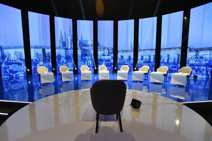 Studio ČT, z něhož se vysílaly kandidátské debaty před pěti lety. Foto: ČTK