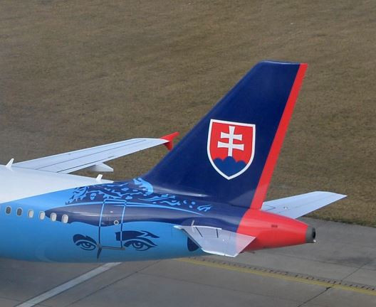 Slovenské vládní letadlo Airbus 319. Foto: slovenské ministerstvo vnitra