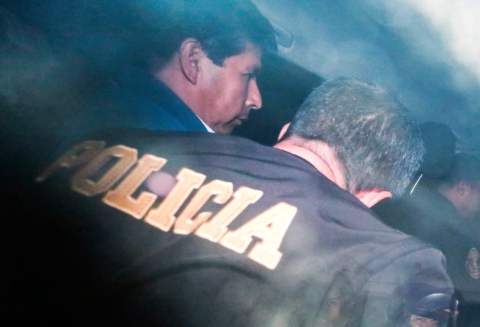 Peruánský prezident Castillo byl po nepovedeném puči zatčen. Foto: ČTK/AP