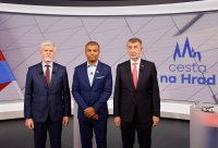 Debatní finále druhého kola prezidentských voleb. Foto: TV Nova
