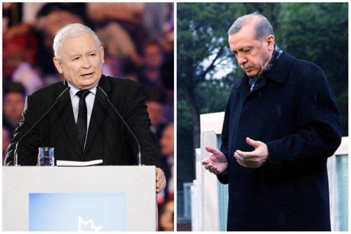 Lídři Polska a Turecka, kteří jdou letos do voleb. Polák Kaczyński to má podle průzkumů nahnuté a s Turkem Erdoganem to vůbec nevypadá dobře. Foto: J. Orzechowski, Agencja Gazeta Reuters a úřad tureckého prezidenta